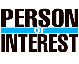 Text logo reading "Person of Interest" with "OF" highlighted in blue.